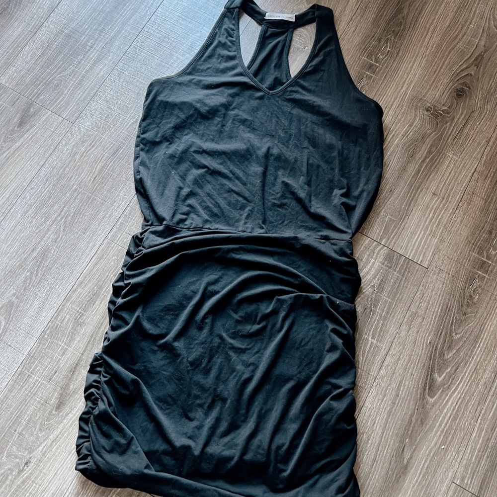 Athleta Black Ruched Sport Dress XL
